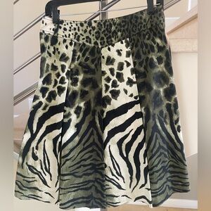 Vintage elegant KENZO brown & green SKIRT